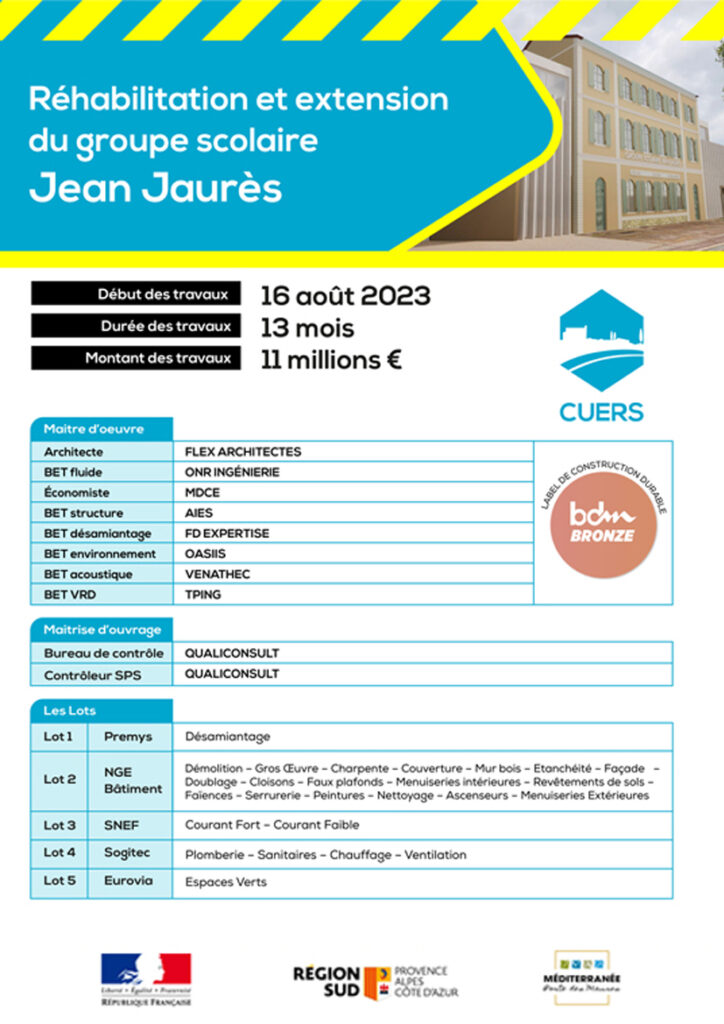 Présentation des travaux du groupe scolaire Jean Jaurès  - Agrandir l'image, fenêtre modale